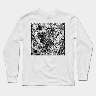 Hearts Square 2 Aussie Tangle Long Sleeve T-Shirt